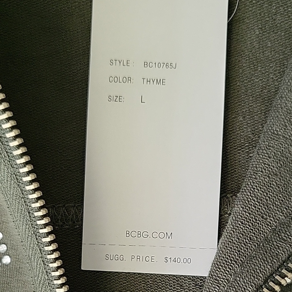 BCBG Olive Studded Logo Sweatshirt - Picture 4 of 5